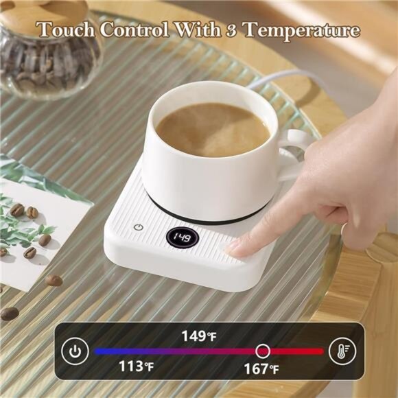 ☕ Electric Coffee Mug Warmer – 3 Temperature Settings & Auto Shut-Off 🔥 - Picture 2 of 5